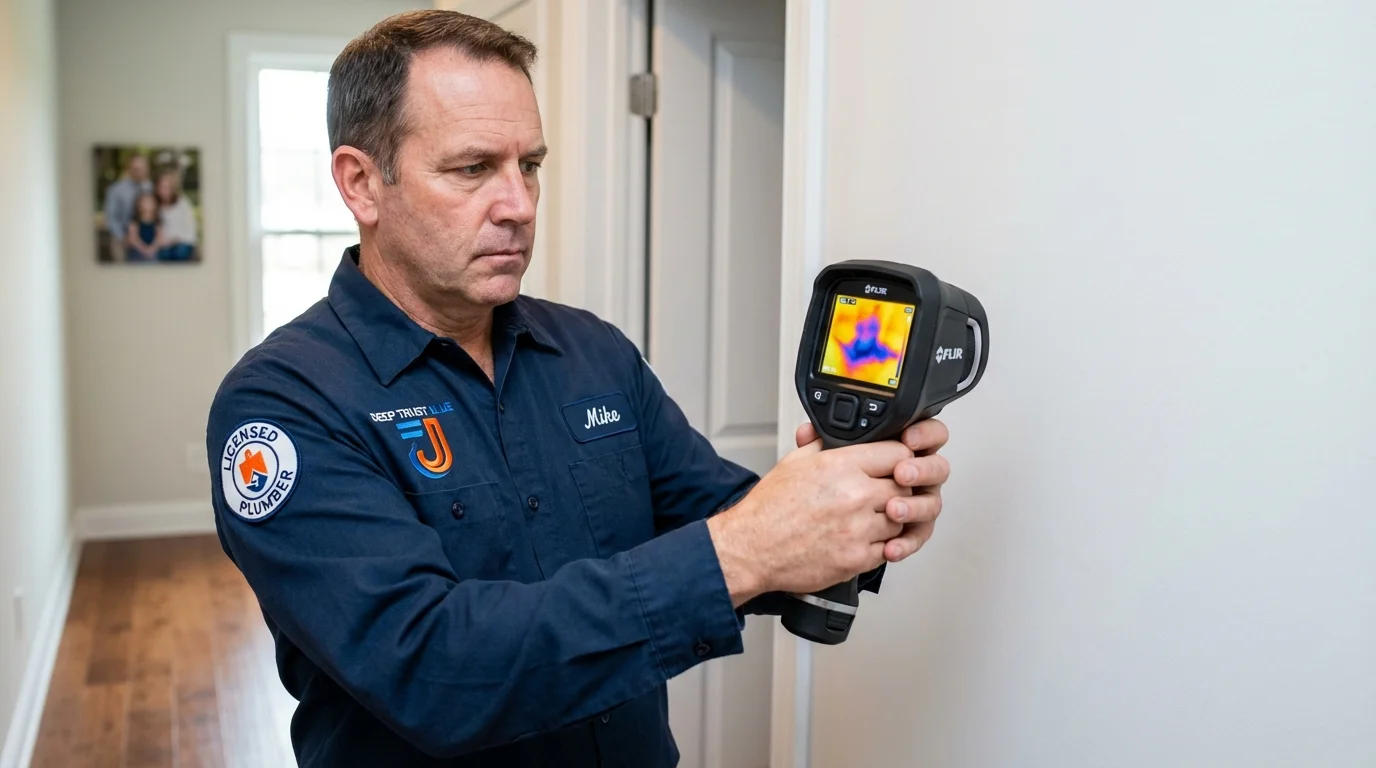 Thermal imaging leak detection by Johns Plumbing LLC in Port Neches